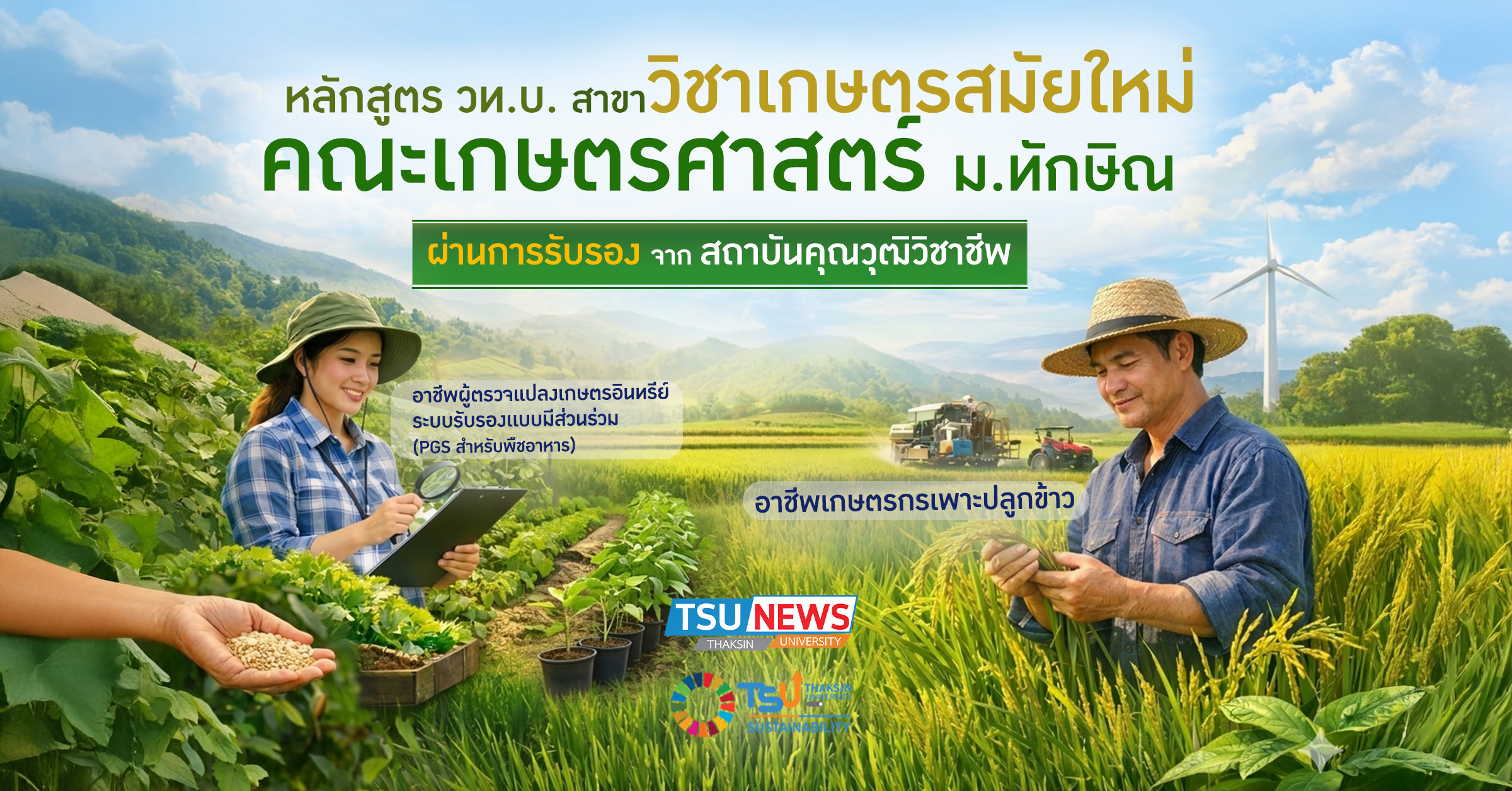 ม.ทักษิณ ยกระดับการศึกษาเกษตรสมัยใหม่ ผ่านการรับรองมาตรฐานวิชาชีพ